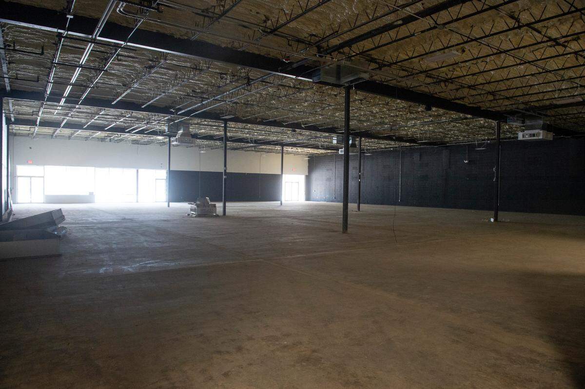 One of the rooms is shown that will be finished inside the Mississippi Antique Galleria in Gulfport. The marketplace will open in two phases.