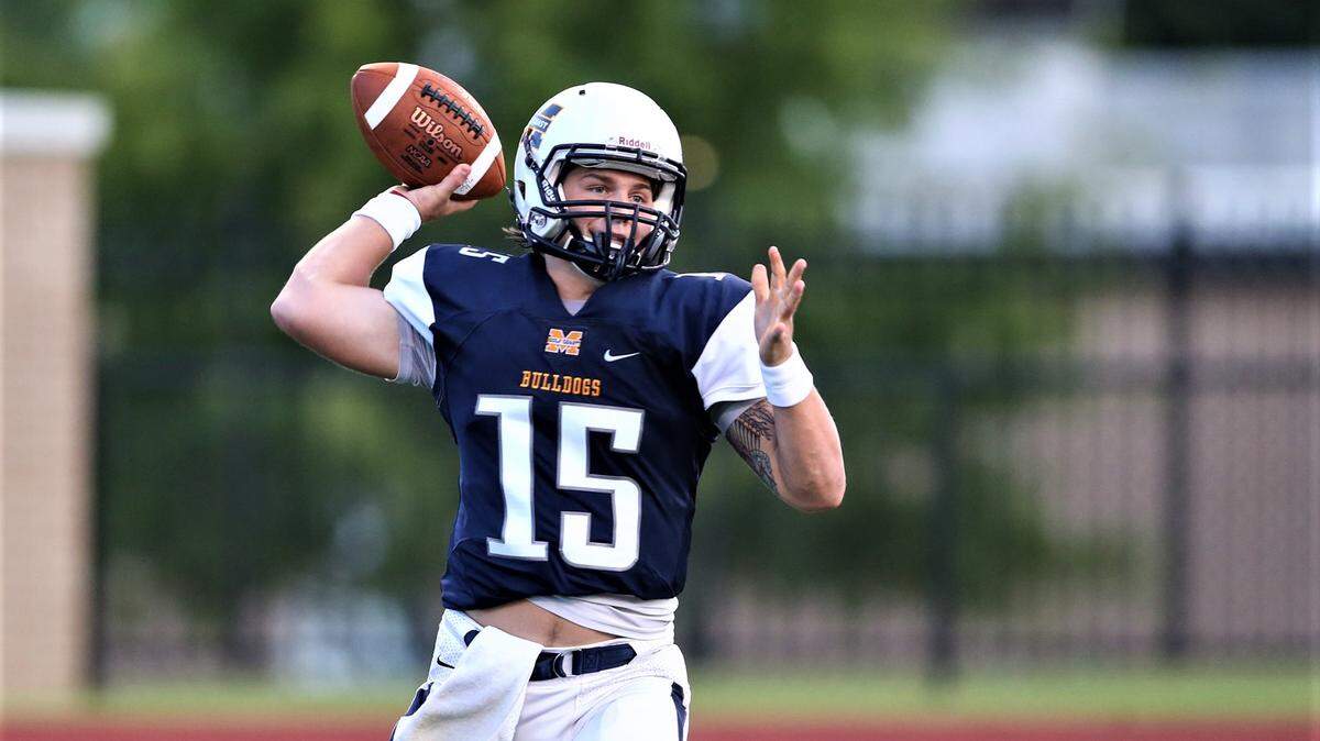 Gulf Coast quarterback Chance Lovertich completed 26 of 31 passes for 394 yards nnd six touchdowns in the win over Southwest.