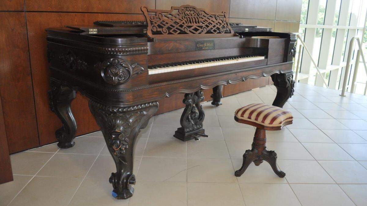 Descendants of Civil War Lt. Col. William Henry Haywood Tison have donated his post Civil War 1874 Stieff Square Grand Piano to Beauvoir, where it will sit on permanent display.