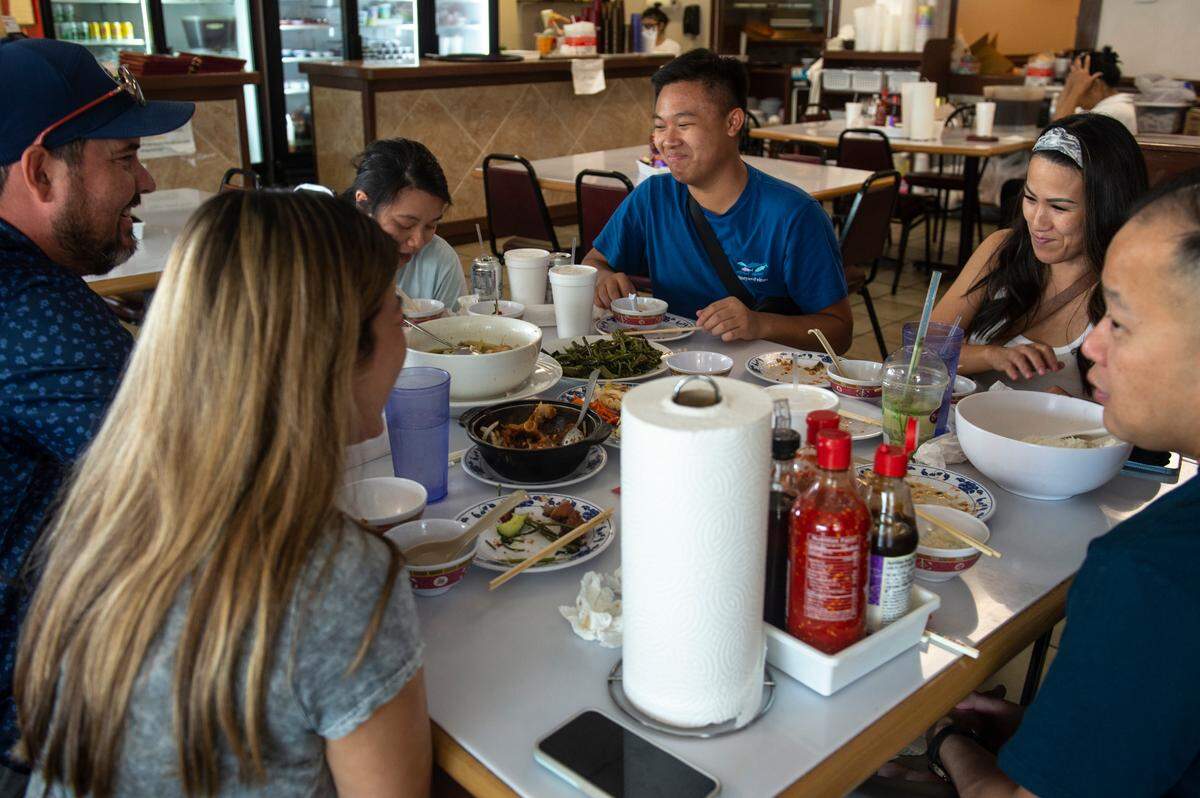 Guests dine on Vietnamese dishes at Kim Long in Biloxi on Wednesday, Aug. 2, 2023.