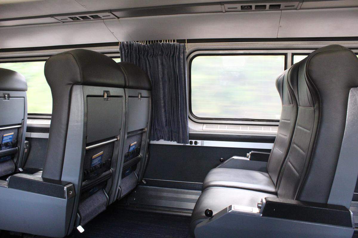 A look inside Amtrak’s Mardi Gras train that travels twice a day between New Orleans and Mobile.