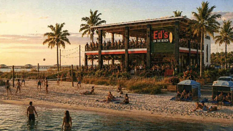 Robert St. John has plans for a restaurant on the beach. Here are the details