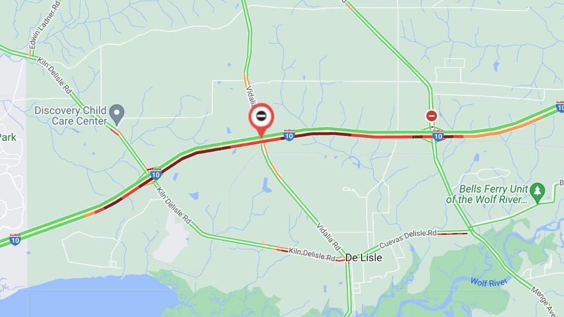 Update: Holiday traffic problem affecting I-10 drivers in South MS near new Buc-ee’s