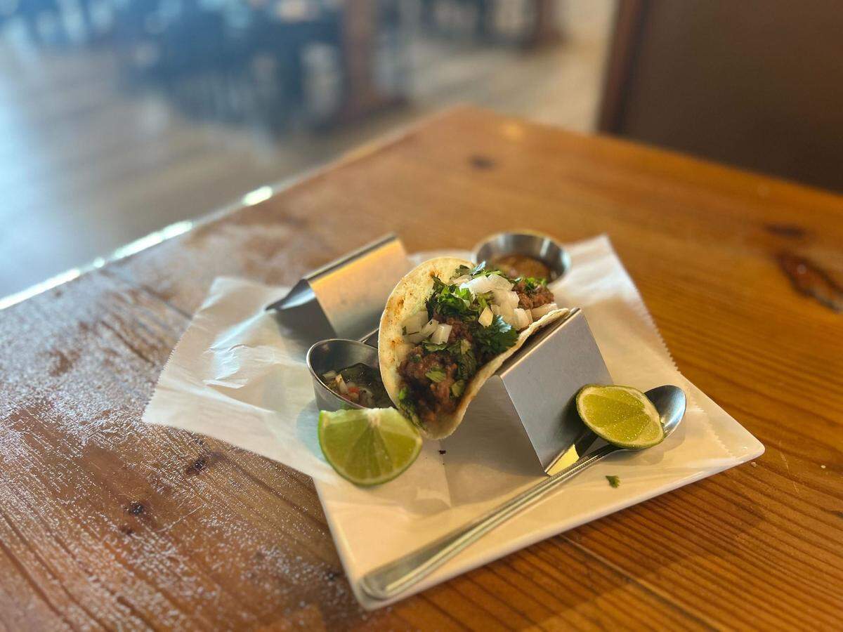 The beef taco at Ajo and Oregano in Gautier, Mississippi.
