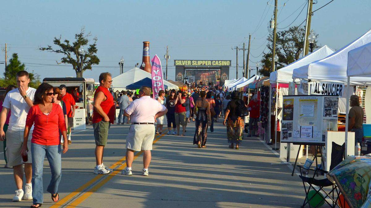 CECILY CUMMINGS/ Sun Herald file photo 
 Hundreds flocked the streets of Coleman Avenue at the 12th Annual WaveFest in Waveland. The city has added another big event to the calendar, Destination Waveland, which will run July Fourth Weekend.