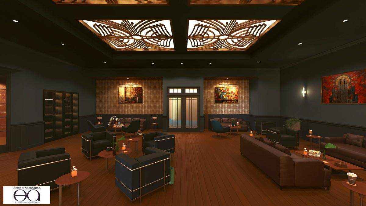 Plush decor and moody colors enhance the new Gurkha Cigar Lounge at Hollywood Casino Bay St. Louis.