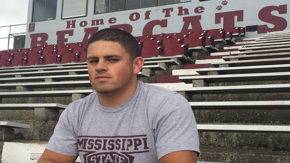 PATRICK OCHS/SUN HERALD 
 Long Beach senior linebacker Kevin Wayne is leading the state in tackles and was a big part of the Bearcats' recent upset at Picayune.
