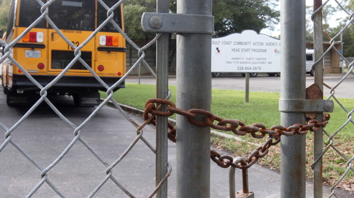 JOHN FITZHUGH/SUN HERALD 
 The Rev. Harry C. Tartt Head Start Center in Gulfport is closed while they are on Christmas break on Thursday Dec. 17, 2015.