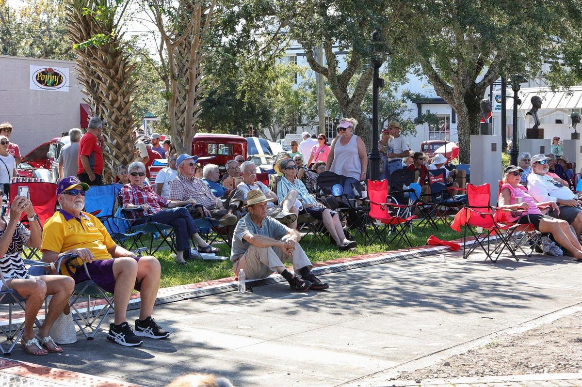 Cruisers enjoy entertainment during the Ocean Springs Cruisin’ the Coast Block Party, October 8, 2021.