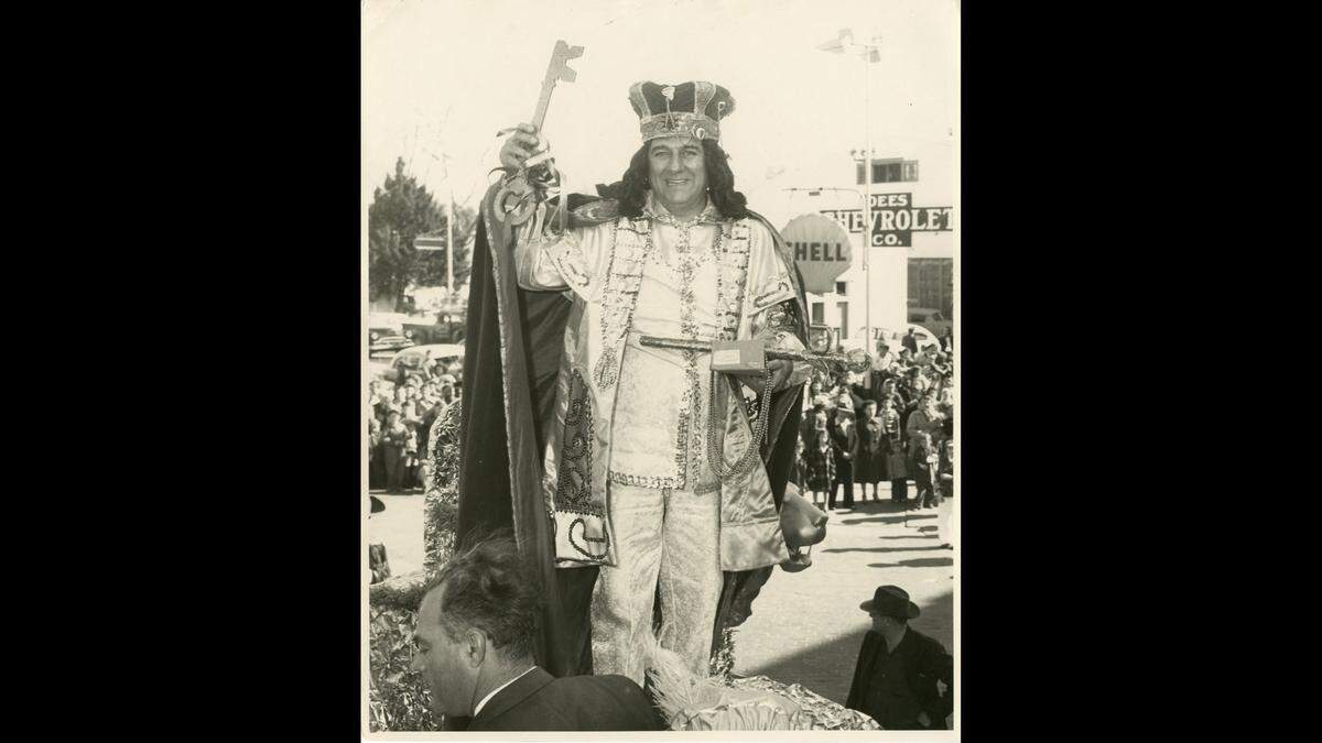 King D’Iberville Edward Barq Jr. in this 1953 photo from the Walter Fountain collection.