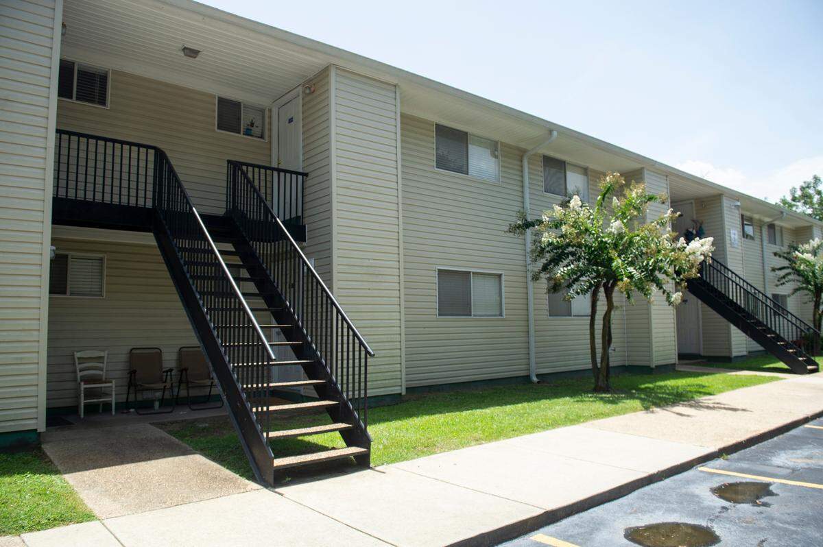 Apartments rented by the Mississippi Emerge Center at Long Beach Station apartments on Thursday, July 25, 2024. Students at the center will stay at the apartments independently and free of charge while they learn to navigate the world while blind.