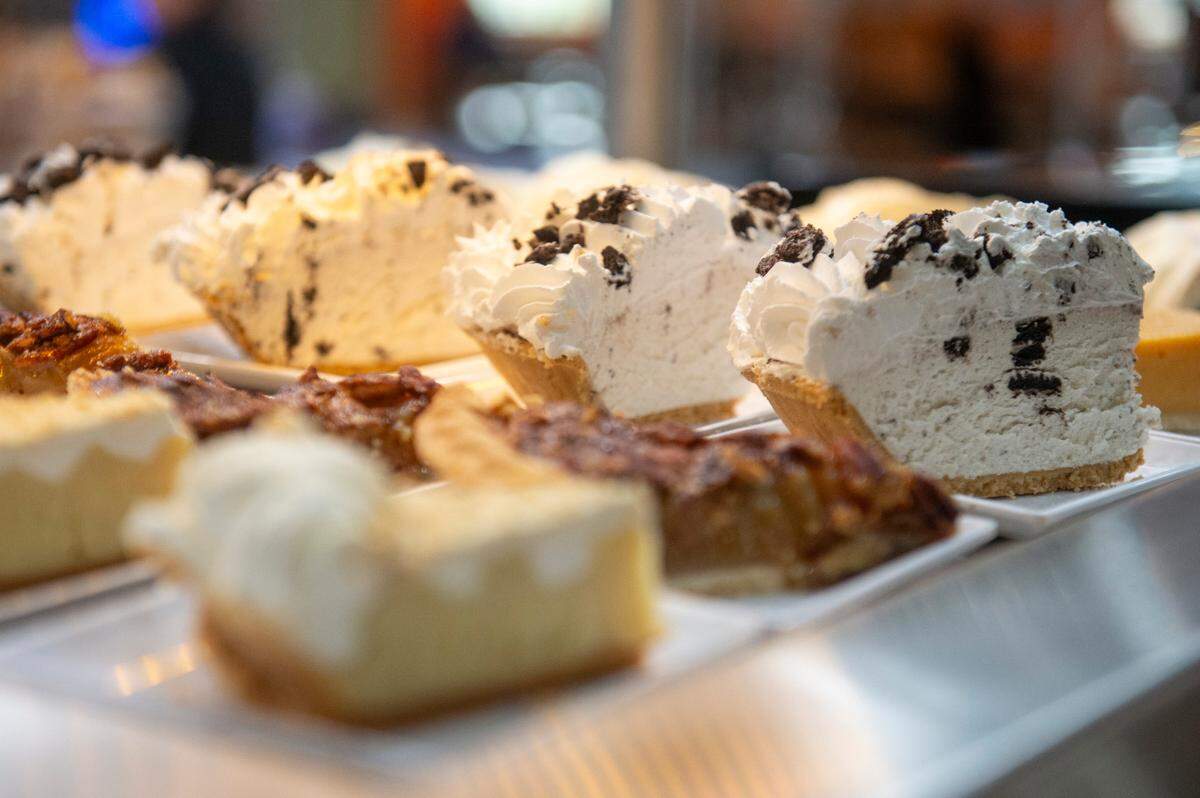 A selection of pies at Boomtown Casino’s new buffet, the Biloxi Bay Buffet, on Thursday, April 3, 2025.