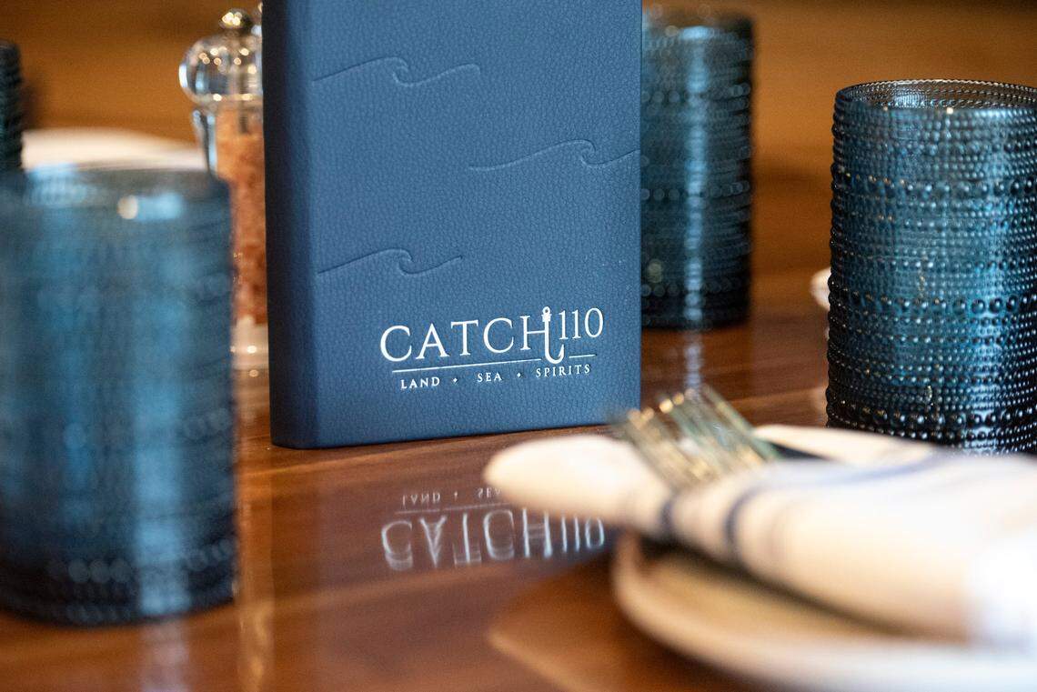 The drink menu at Catch 110, the latest restaurant from Coast Restaurant Group, in Biloxi on Tuesday, Nov. 12, 2024.