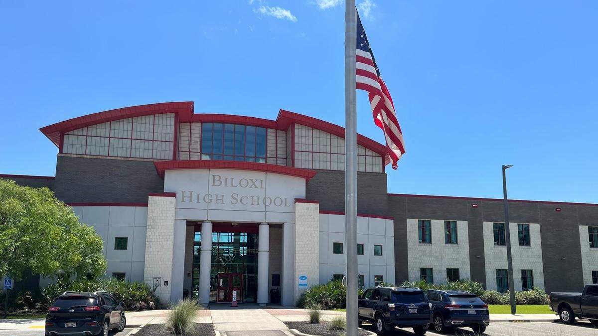 Biloxi High School students graduated Sunday. Senior Damian Aguas died over the weekend from his injuries suffered in a motorcycle crash May 12.