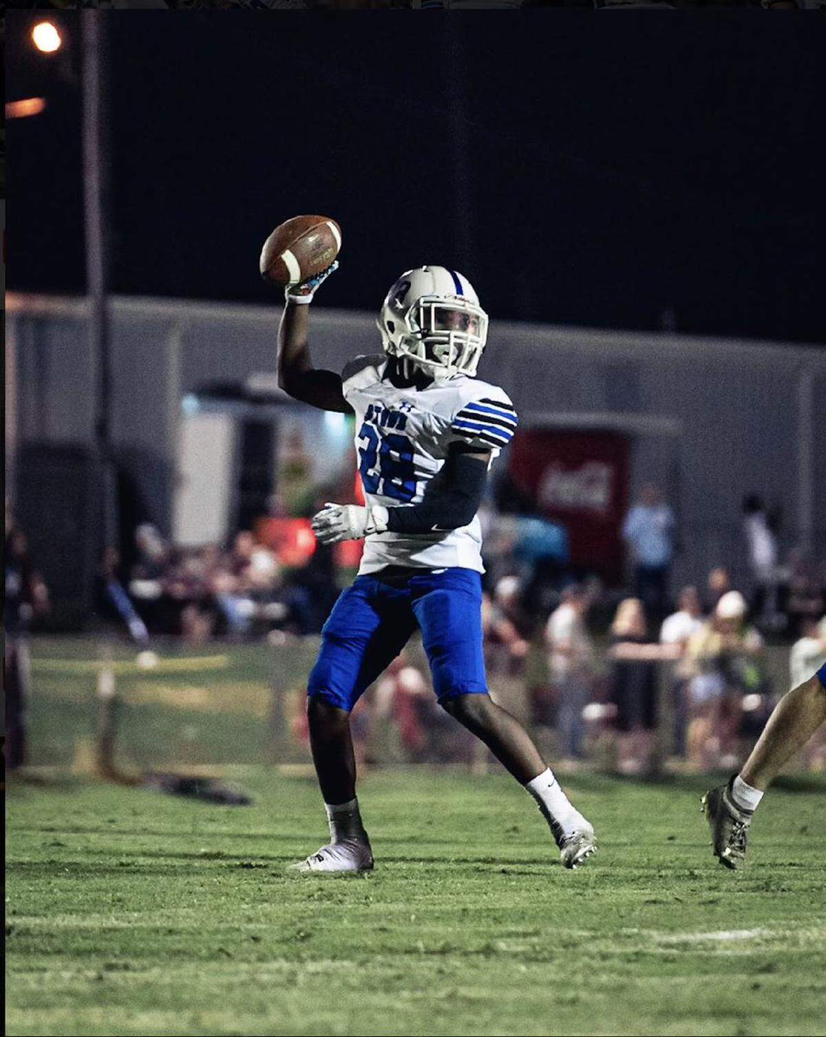 Jayden Collins is young, but has a bright future as a Tomcat, according to head coach John Feaster.