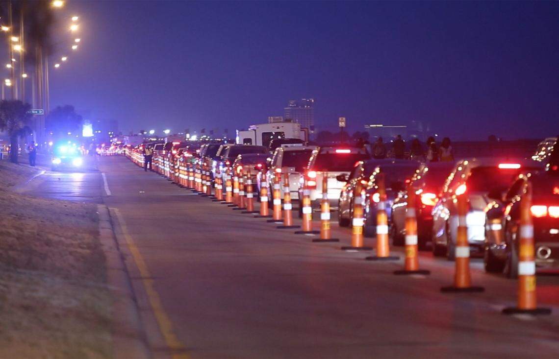 East-bound traffic on U.S. 90 was moving very slowly in Biloxi Black Spring Break on Friday, April 13, 2018. Spring break is back this weekend along with the orange cones that police say reduce accidents and tickets.
