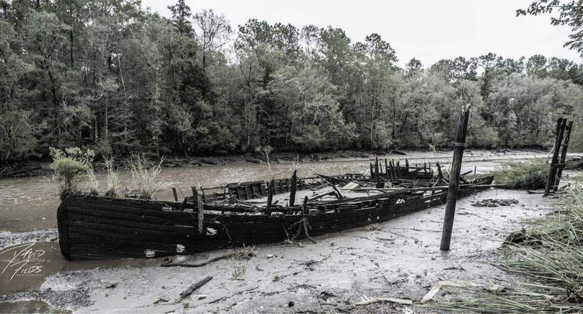 The nearly 100-foot-long wooden hull reappeared after Hurricane Sally brought historic flooding to the Gulf Coast.