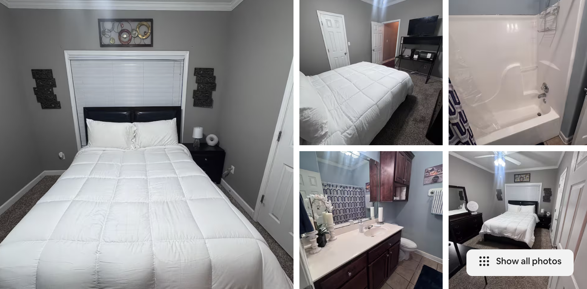 This Airbnb listing costs $331 for a five night stay in Gulfport.