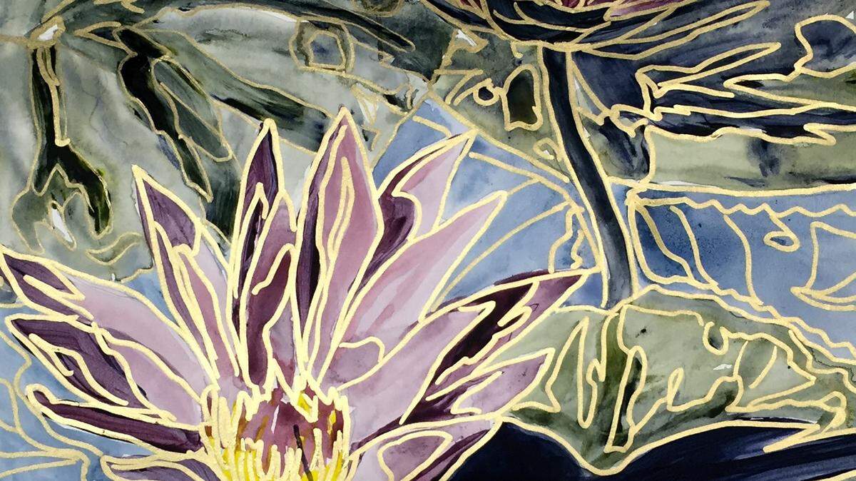 COURTESY GALLERY 782'Two Purple Lilies' by Vanda McCormick is part of her 'Nature's Beauty' art show at Gallery 782 in Biloxi.