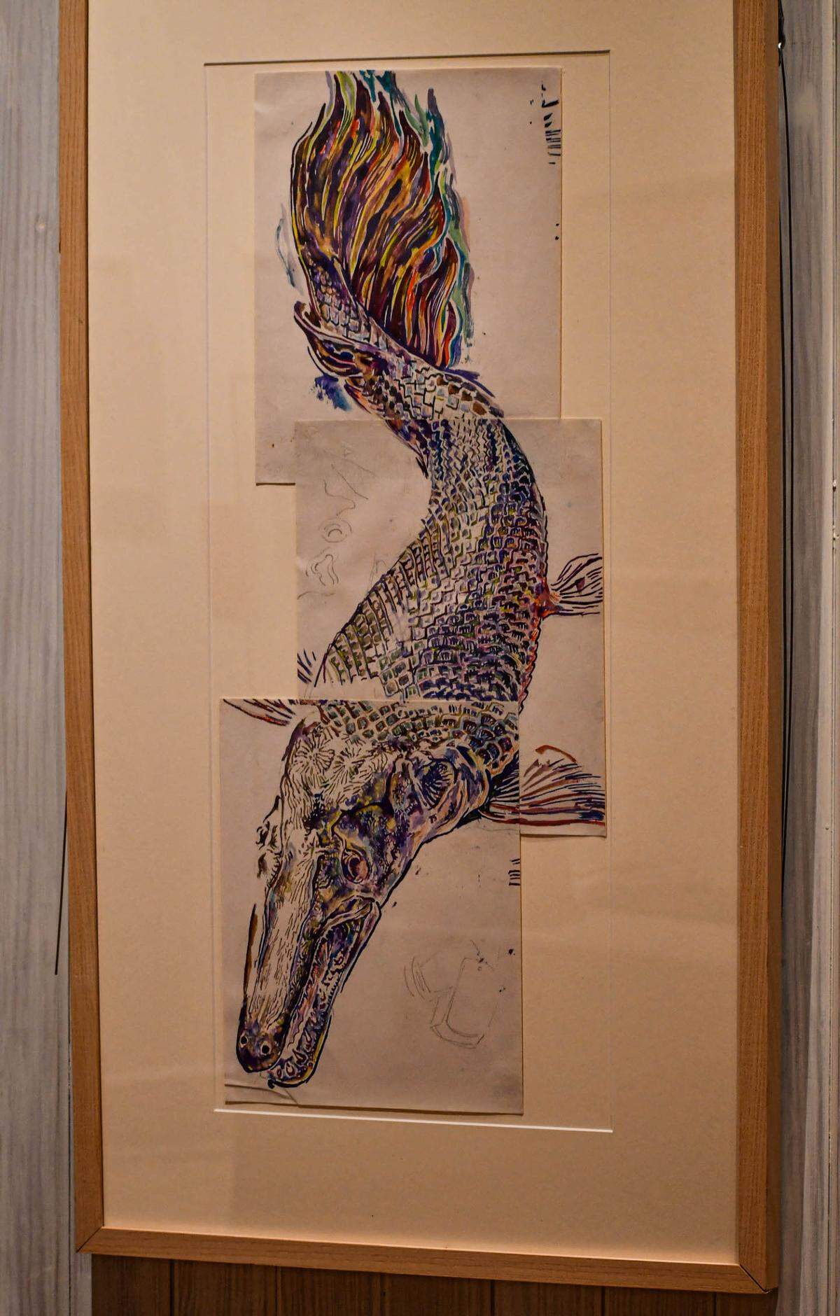 Walter Anderson’s alligator gar painting is one of many preserved works housed at the Walter Anderson Museum of Art, which also functions as a hub for local artists and educators.