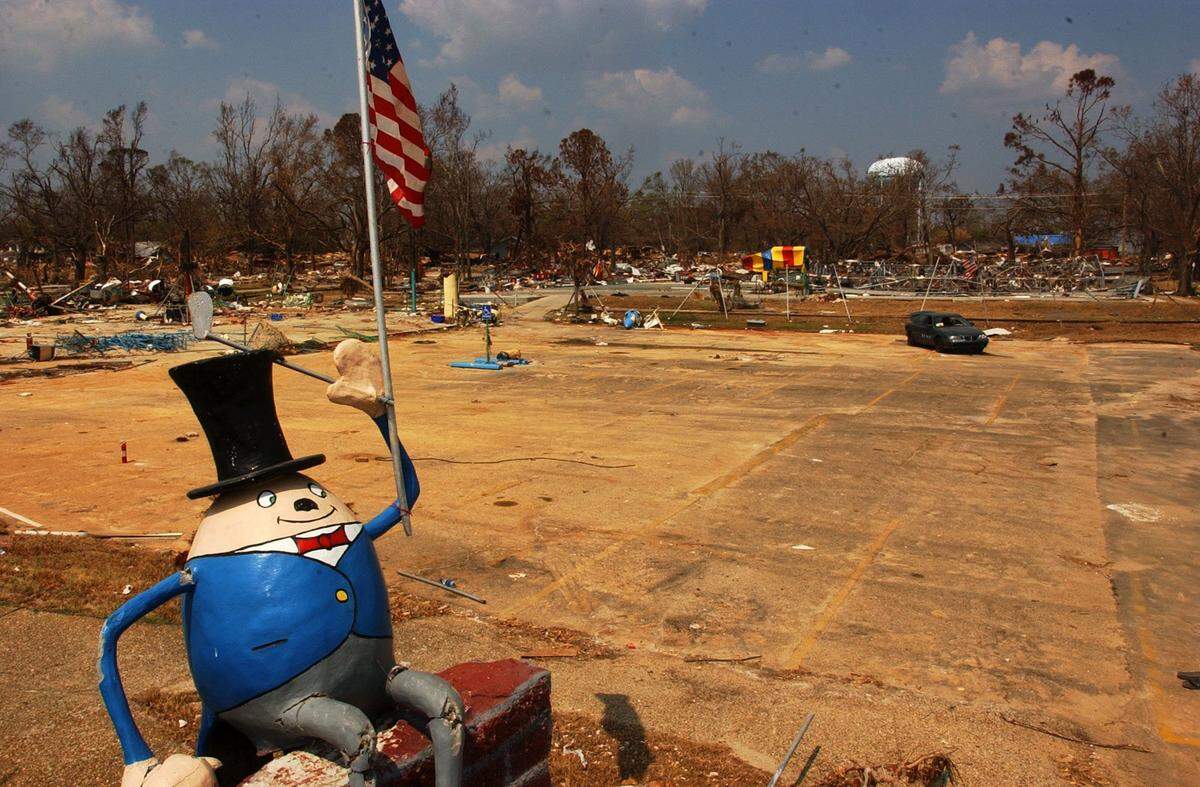 Humpty Dumpty was a Katrina survivor after the hurricane demolished the former FunTime USA in Gulfport. The amusement park is making a comeback in Biloxi and the big egg will again sit at the entrance.