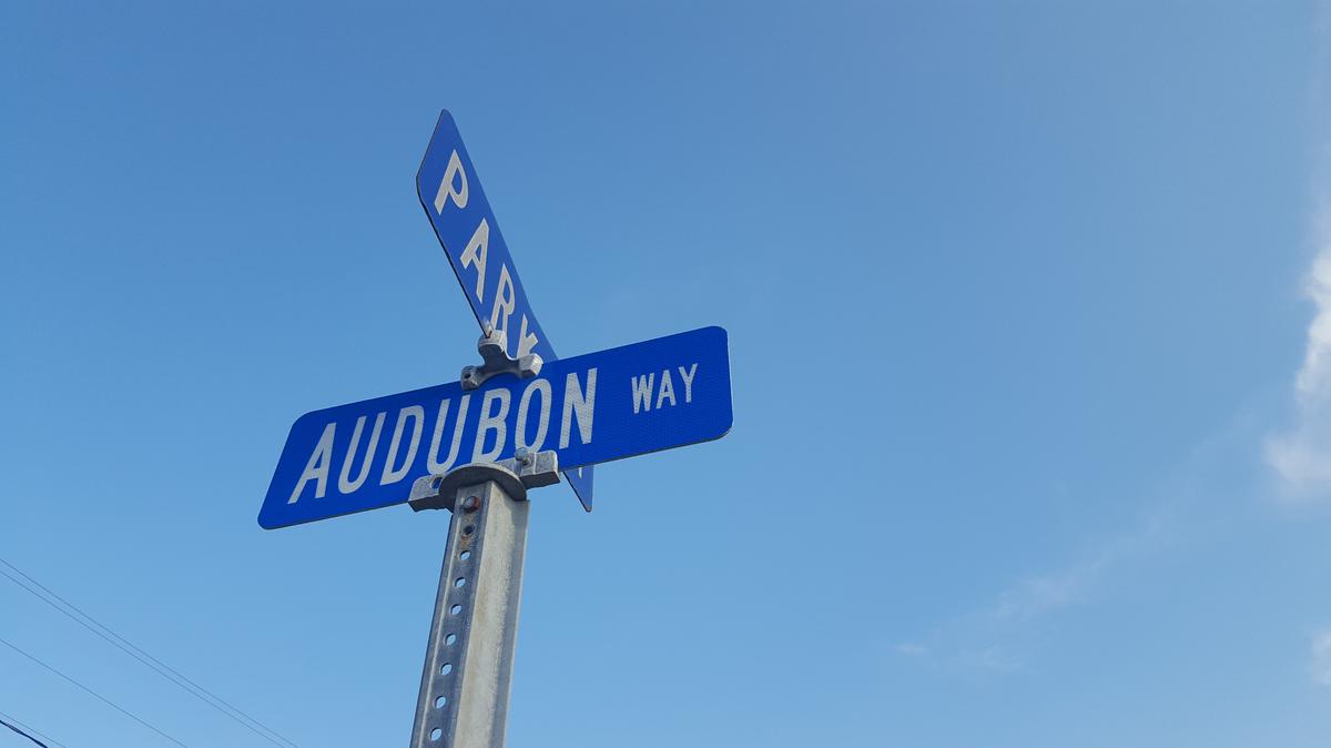 The Audubon name is sprinkled throughout Jackson County, including street signs.