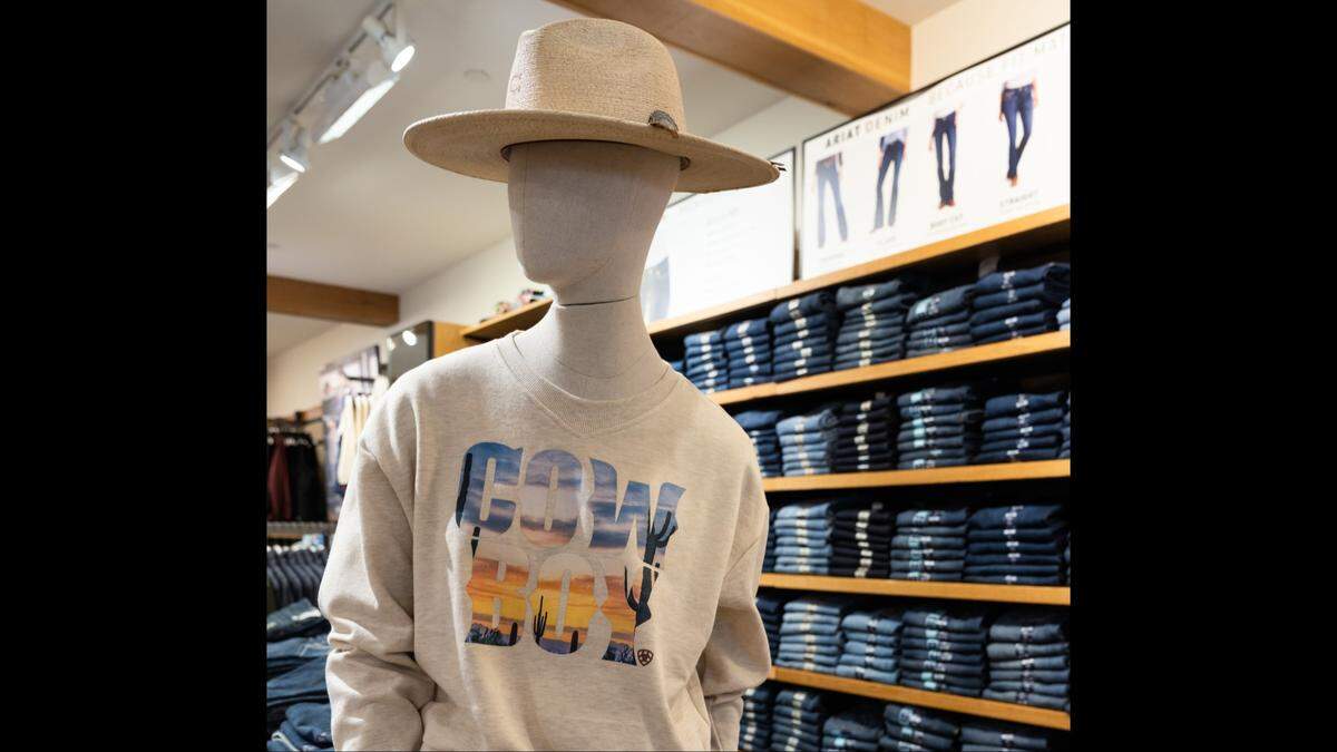 Fresno brand clothing for the family is featured at the new Ariat outlet at Gulfport Premium Outlets.