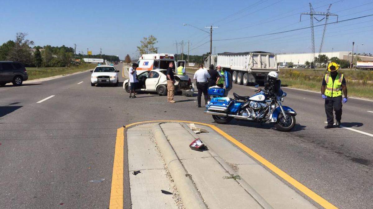 COURTESY GULFPORT POLICE DEPARTMENT 
 Officers are investigating a crash on Seaway Rd at South Park Drive.