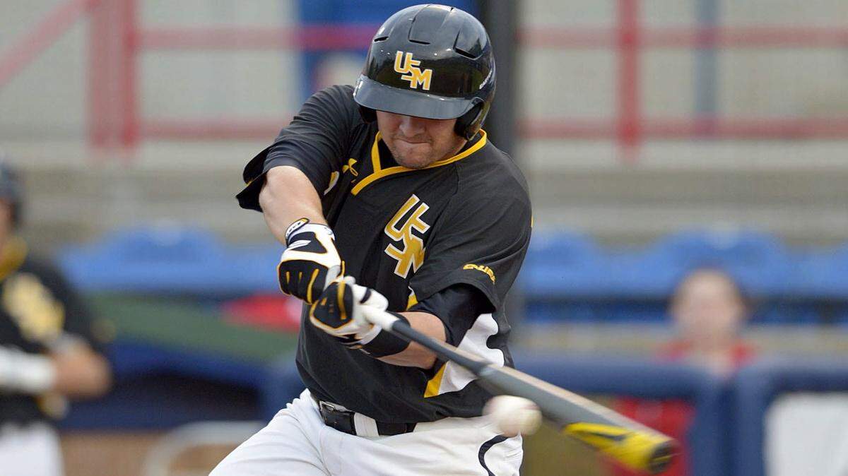 GLENN ANDREWS/SPECIAL TO THE SUN HERALD 
 Southern Mississippi infielder Tim Lynch helped the Golden Eagles cruise to a big win over Alabama on Tuesday.