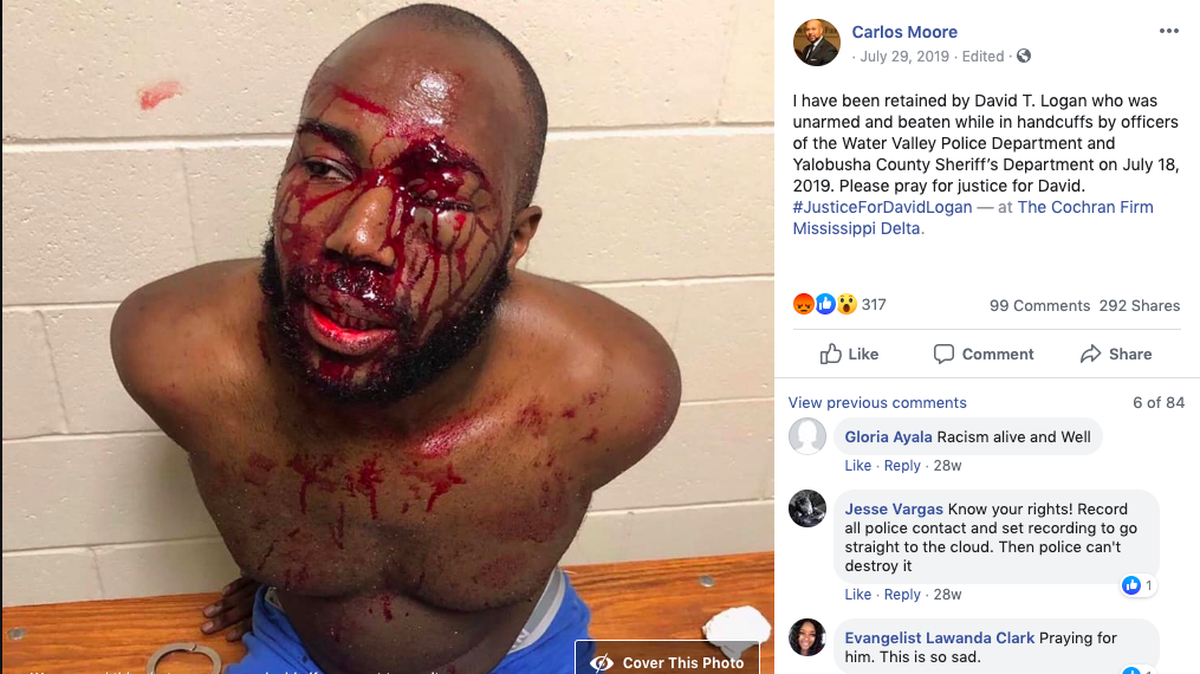 Davidtron Logan’s attorney, Carlos Moore, shared a picture of him on his personal Facebook page in July, saying Logan had retained him as legal representation.