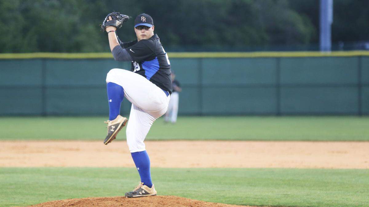 Pearl River Central’s Austin Dean pitched for the Devils’ against West Harrison April 26, 2019.