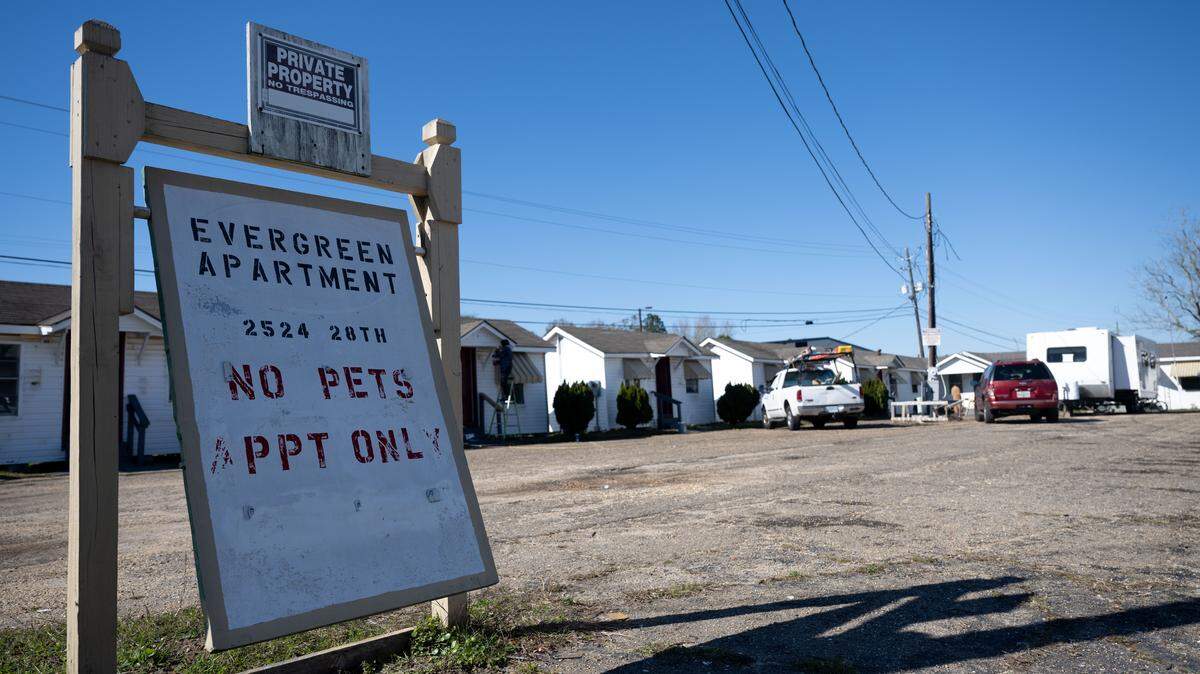 A lawsuit has been filed over a gas explosion at Evergreen Apartments on 28th Street in Gulfport, pictured Monday, Jan. 26, 2026. A fire followed the explosion on Dec. 31, 2024, seriously injuring three people, the lawsuit says.