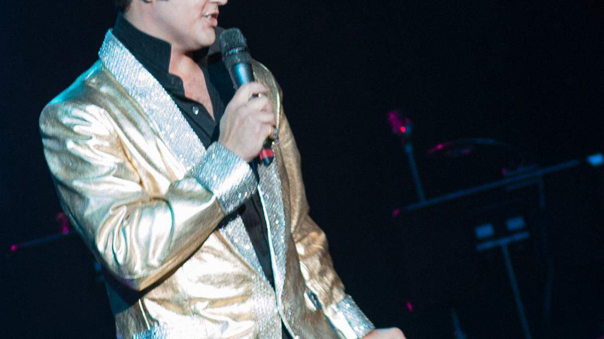 COURTESY TIRED DOG RESCUE 
 Elvis impersonator Brandon Bennett