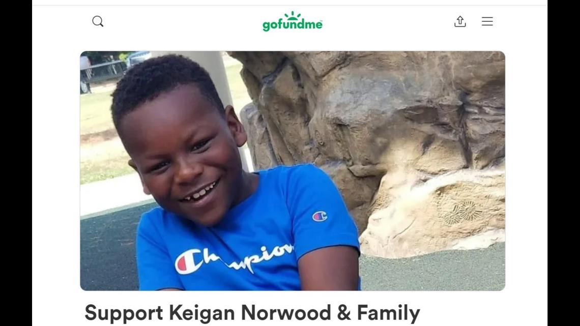 Keigan Norwood, 6, was riding an ATV with a friend when a car hit them, Mississippi investigators say.