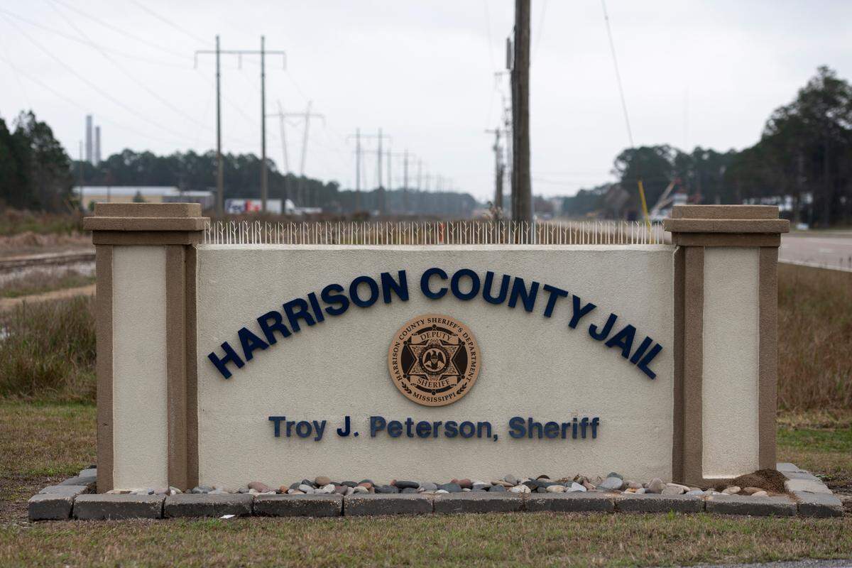 The Harrison County Adult Detention Center in Gulfport on Tuesday, Dec. 13, 2022.