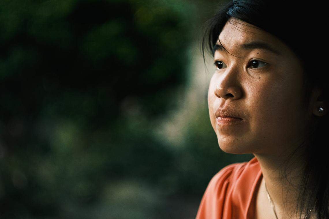 Skylar Nyugen of Gautier is a first-time voter in the 2020 election, which has illuminated a generational divide in politics for the Vietnamese American community. Language and cultural barriers have made it tough for younger, liberal Vietnamese voters to reconcile their differences with their older, conservative parents and family members. Monday, Oct. 13, 2020.