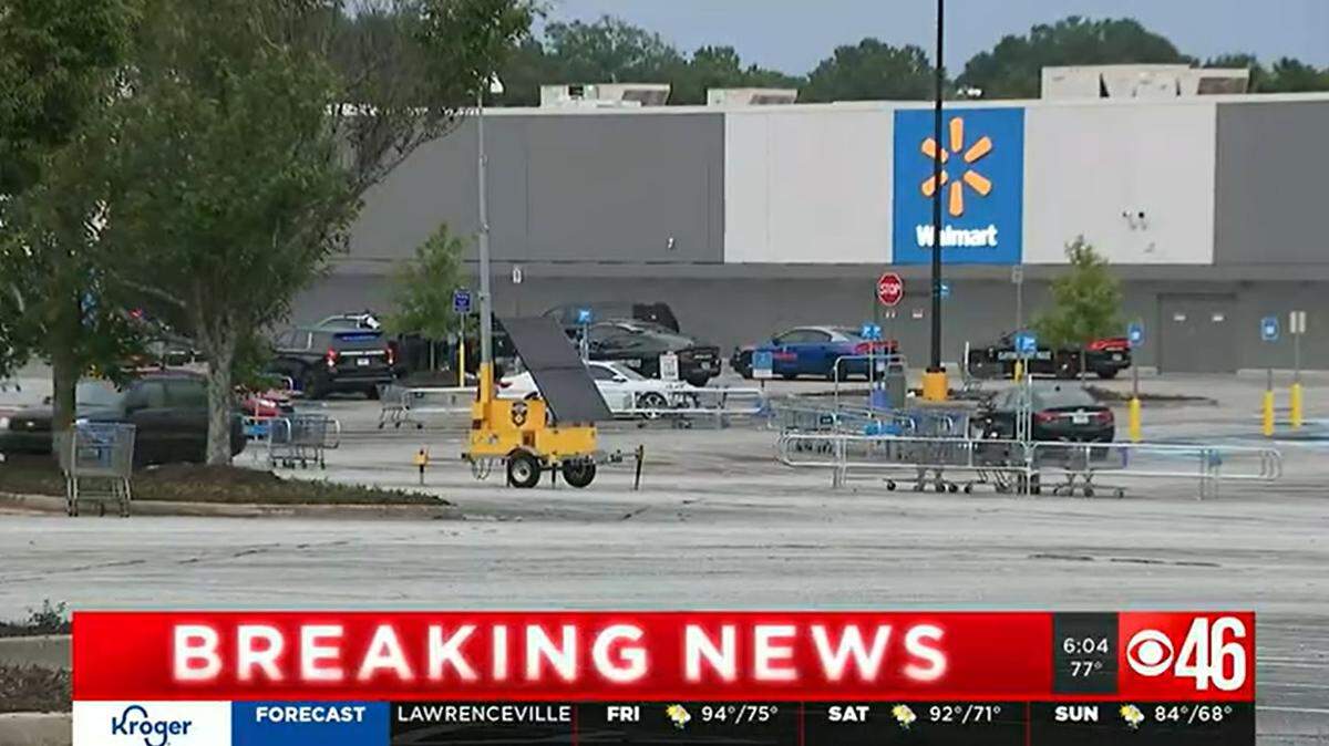 An 18-year-old was arrested after he’s accused of shooting a man during an argument in the meat section of a Walmart store near Atlanta, police said.