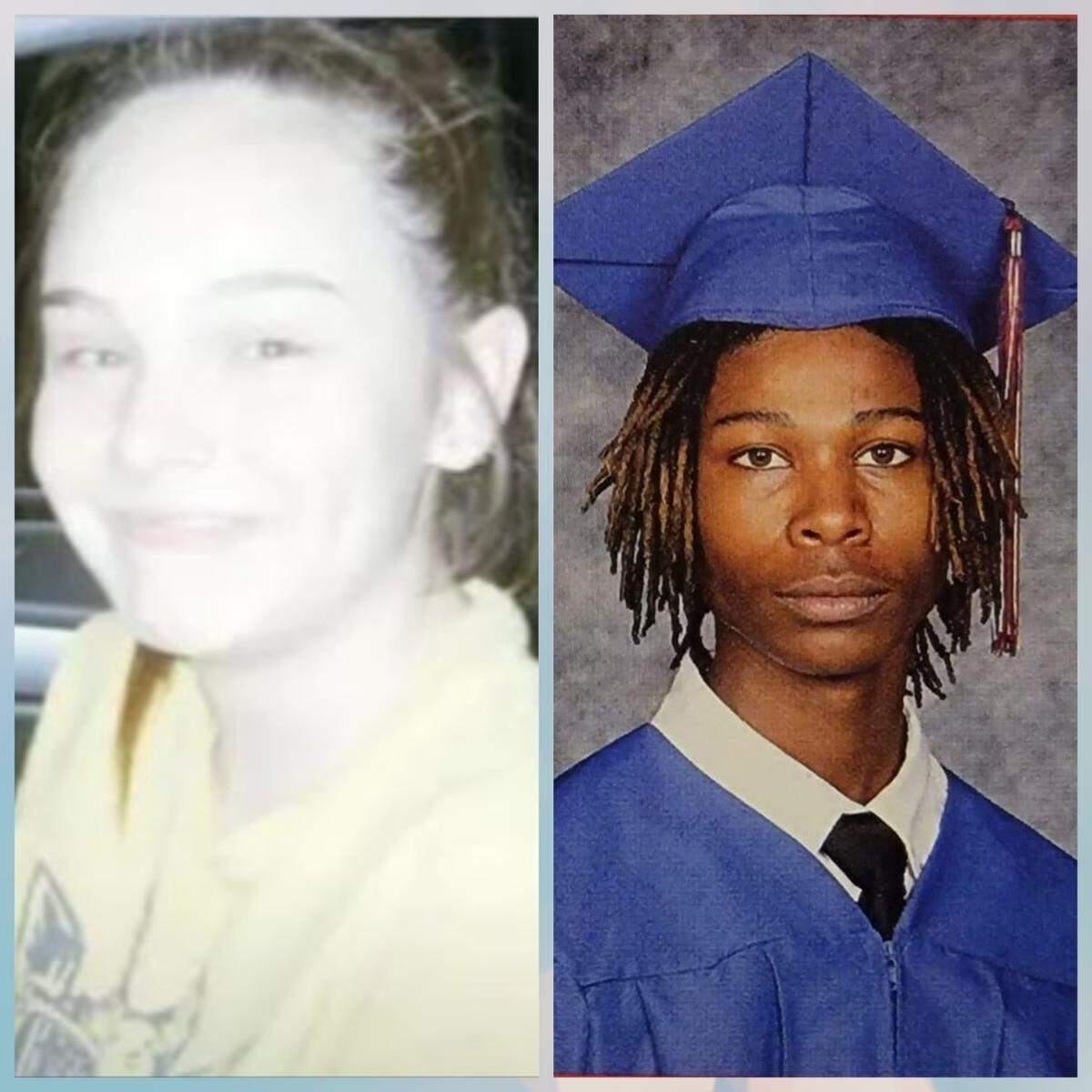 Hancock High students Haeleigh Stamper, 16, left, and De’Arreis “DD” Smith, 18, were killed in an after-prom party in Bay St. Louis on Sunday.