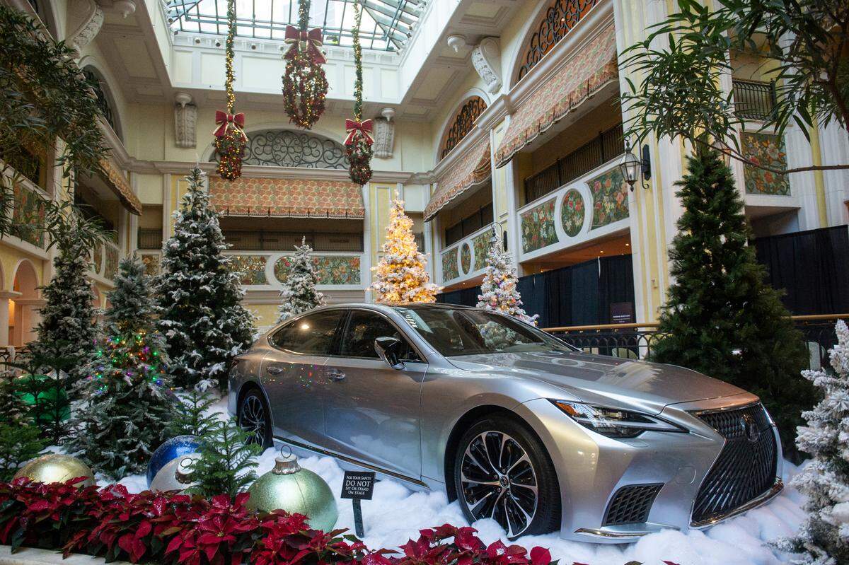 A Christmas display at the Beau Rivage Casino in Biloxi on Thursday, Dec. 1, 2022.