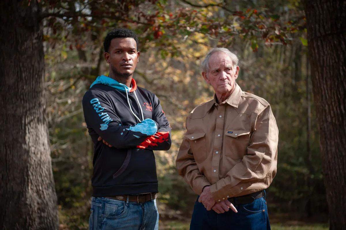 Christopher Holloway, left, and Sam Carter said they were repeatedly shocked with a Taser during a home raid. Both were charged with paraphernalia and drug possession. Carter said the raid was the beginning of a string of arrests.