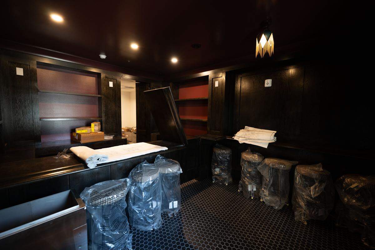The Meeting Room speakeasy, under construction at Hotel Biloxi, is an unexpected amenity for guests of the new hotel.
