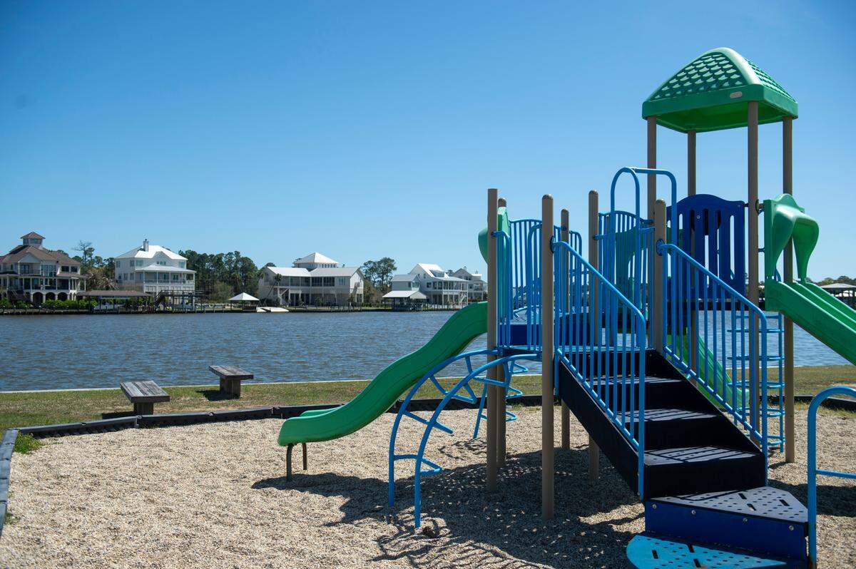 Treasure Point, a private boat launch and playground in the Timber Ridge subdivision in Pass Christian on Tuesday, March 25, 2025.