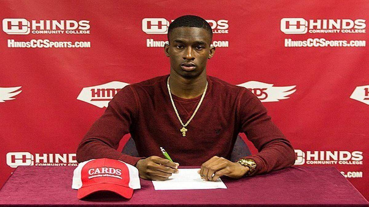 HINDS COMMUNITY COLLEGE 
 Hinds' Jerin Allen signed to run track at the University of Louisville.