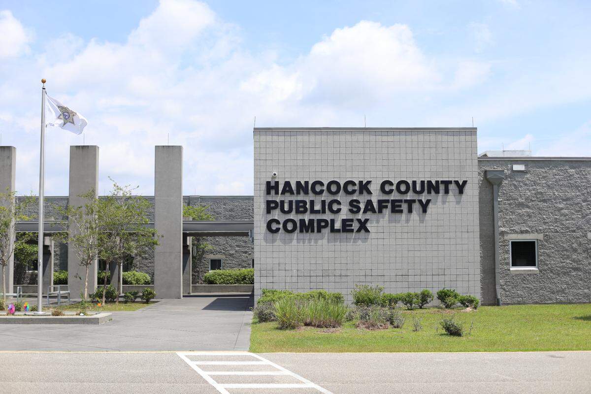 The Hancock County Public Safety Complex houses the sheriff’s department, justice court and the jail.