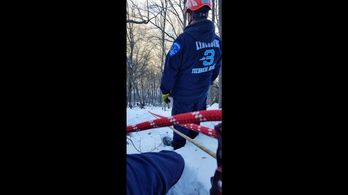 Two hikers were rescued hours apart after becoming injured in separate incidents amid icy conditions on the Appalachian Trial in Virginia.