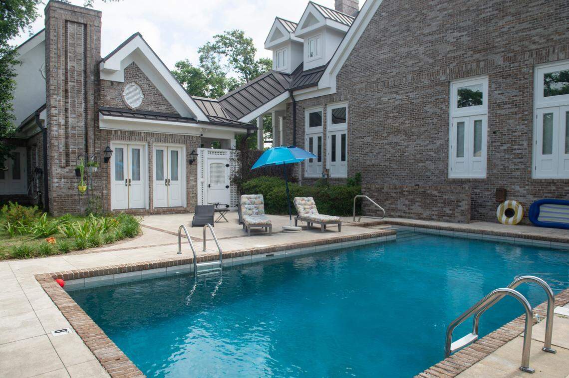 The pool at the Hoyes’ home in Biloxi on Wednesday, May 14, 2025. 