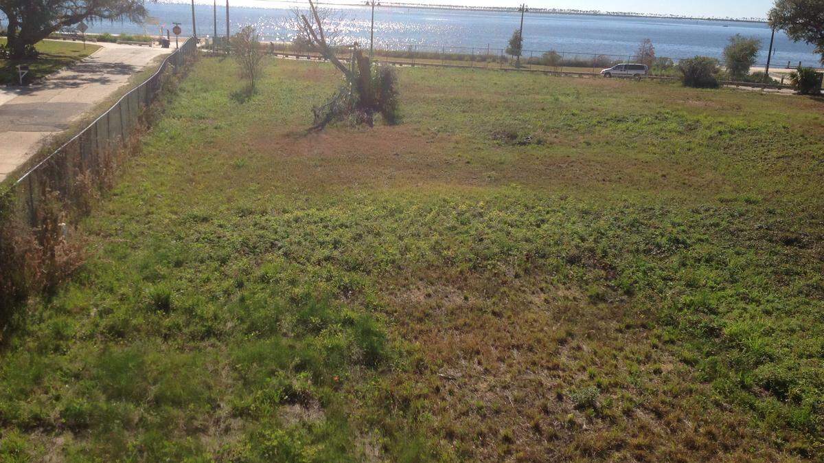 KAREN NELSON/SUN HERALD 
 The 5.6 acres along Front Beach in Ocean Springs would become home to 41 townhouses if plans for development go forward.