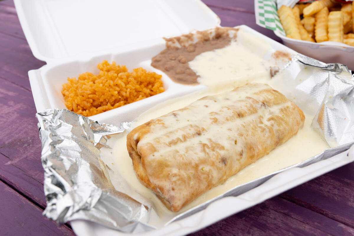 The chimichanga meal at Morritas Taqueria in Gulfport on Monday, April 6, 2026.