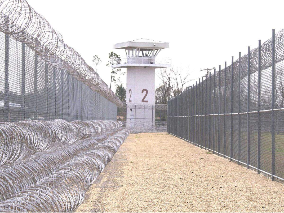 A photo from MDOC shows the fences at Central Mississippi Correctional Facility in Pearl, Mississippi that Michael Wilson would’ve had to climb to escape.