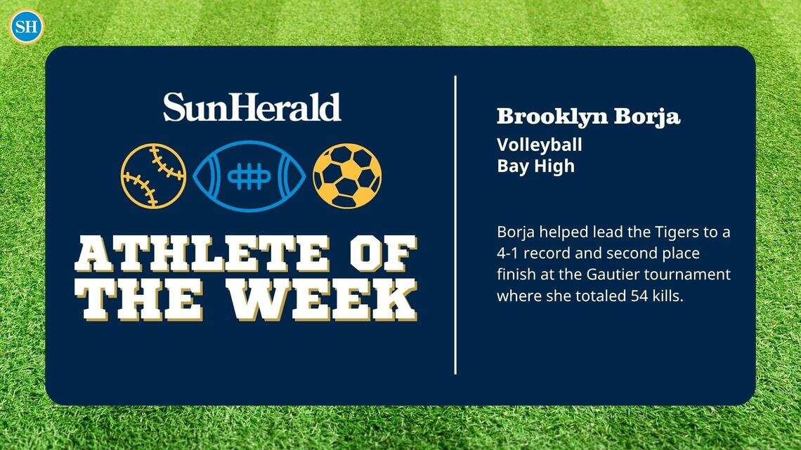 Bay High volleyball standout voted first Athlete of the Week of 2026 school year